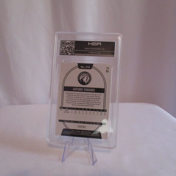 2020-21 Panini Hoops Rookies Anthony Edwards HGA 9.5 - Picture 6 of 6